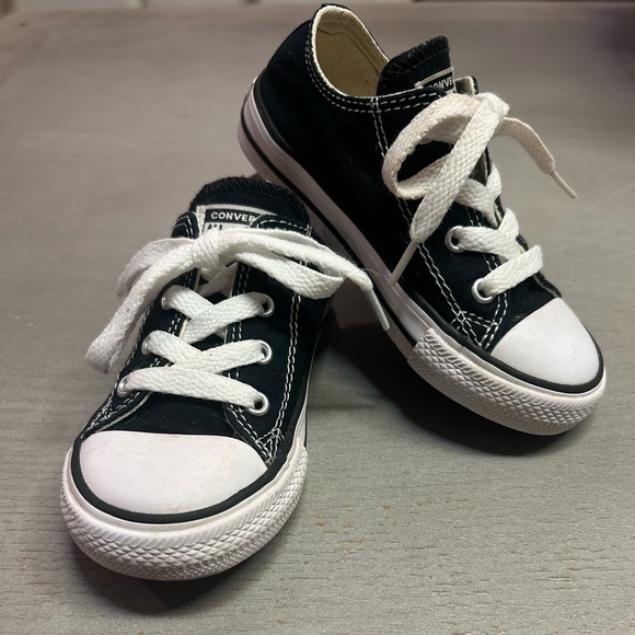 Converse All Star Infant/Toddler Boys Black Shoes~Size 8 Set Of 2 - Picture 1 of 16